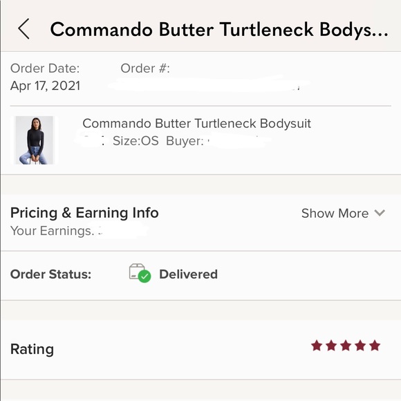 Commando Butter Turtleneck Bodysuit - Picture 9 of 9